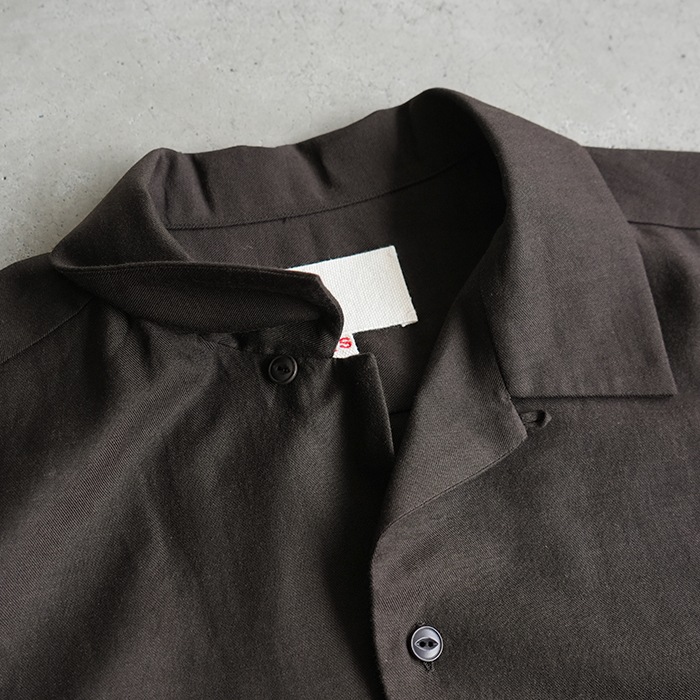 ys-26ss-48) YOKOSAKAMOTO(ヨーコサカモト) /OPEN COLLAR SHIRT