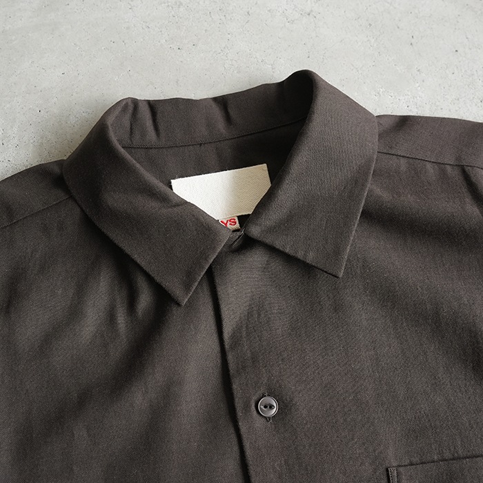 ys-26ss-48) YOKOSAKAMOTO(ヨーコサカモト) /OPEN COLLAR SHIRT