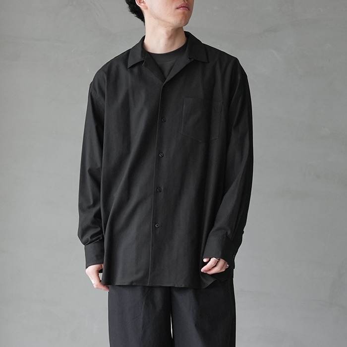 ys-26ss-48) YOKOSAKAMOTO(ヨーコサカモト) /OPEN COLLAR SHIRT