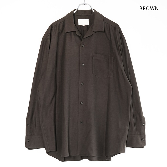 ys-26ss-48) YOKOSAKAMOTO(ヨーコサカモト) /OPEN COLLAR SHIRT