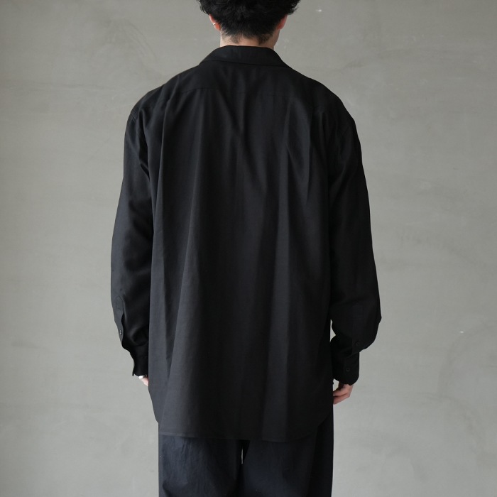 ys-26ss-48) YOKOSAKAMOTO(ヨーコサカモト) /OPEN COLLAR SHIRT