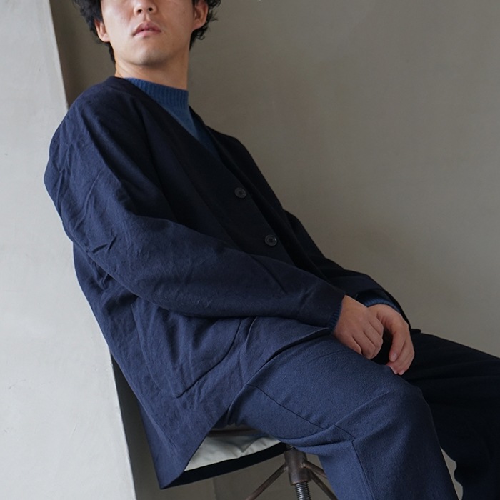 denier ウールリネンジャケット denier ウールリネンジャケット 着心地も見た目も軽やか、春夏の