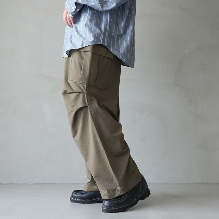 パンツ masu 23ss 46 グラフィックワイドパンツ RAYON／COTTON CLOTH
