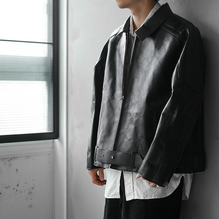 1 アンセルム H.L ZIP UP JACKET レザージャケット 2025 9/20 11:00