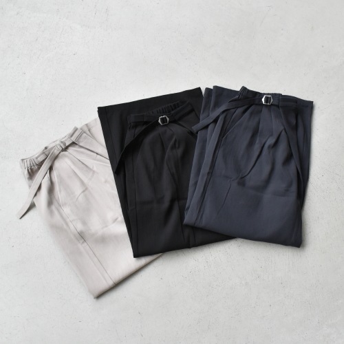 E201T026) / evam eva(エヴァムエヴァ) / cotton double wrap PT