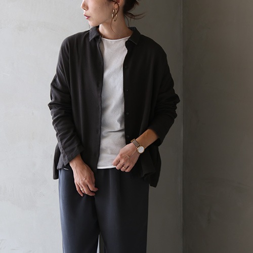e213t055) / evam eva(エヴァムエヴァ) / cotton shirt(コットンシャツ