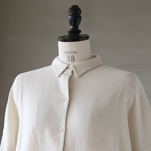 e213t055) / evam eva(エヴァムエヴァ) / cotton shirt(コットンシャツ