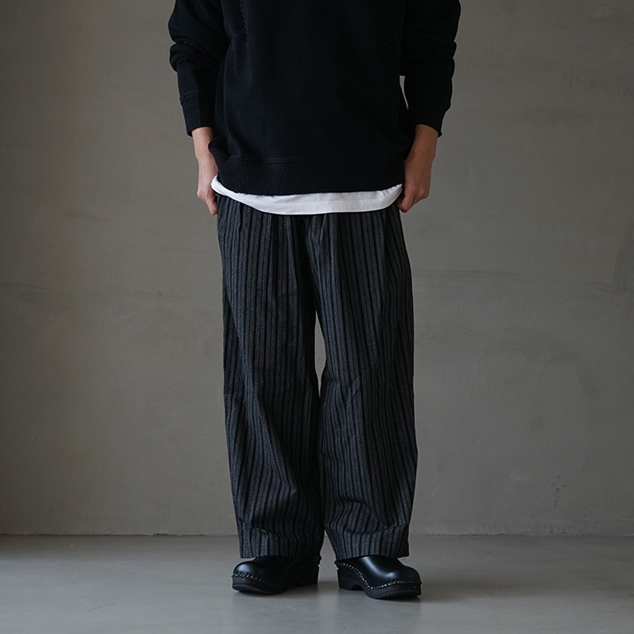 ys-24ss-20) YOKOSAKAMOTO(ヨーコサカモト) / CLASSIC WIDE TROUSERS