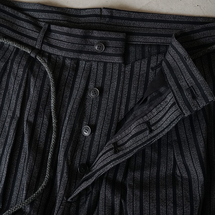 ys-24ss-20) YOKOSAKAMOTO(ヨーコサカモト) / CLASSIC WIDE TROUSERS