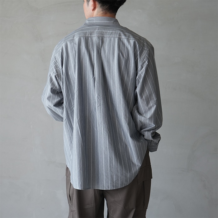 Misayoカラフルストライプシャツ　グレー 3buy40%OFF！対象商品】マルチストライプシャツ/グレー（7223234