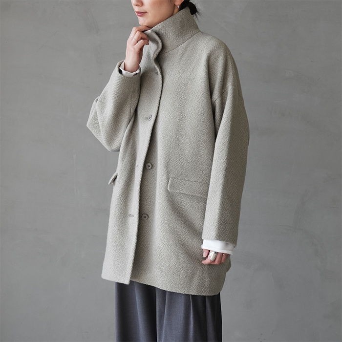 evam eva 中綿ウールコート ＊ ジャーナルスタンダードラックス 好きにも JOURNAL STANDARD LUXE（ジャーナルスタンダード ラックス）の