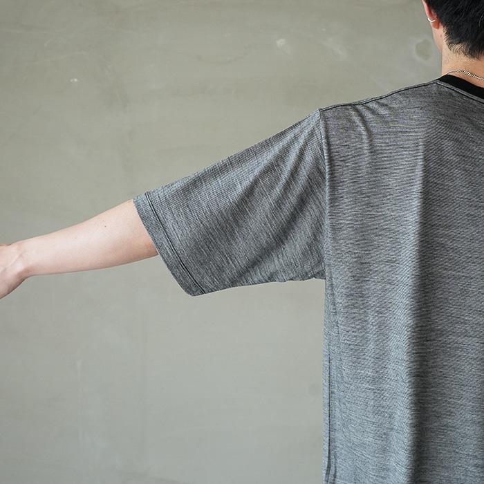 bn-26sm-073) / BATONER(バトナー) / Men SUMMER WOOL T-SHIRT(サマー