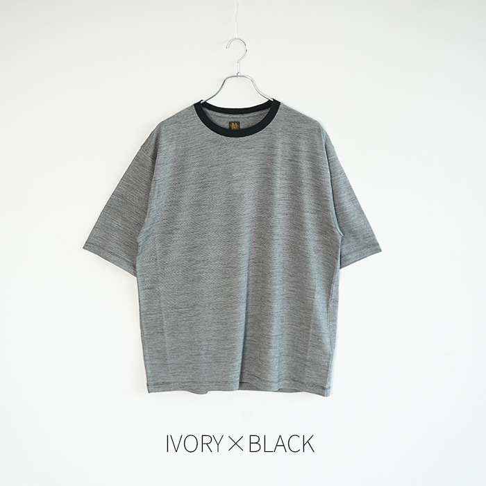 bn-26sm-073) / BATONER(バトナー) / Men SUMMER WOOL T-SHIRT(サマー