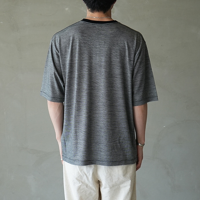 bn-26sm-073) / BATONER(バトナー) / Men SUMMER WOOL T-SHIRT(サマー