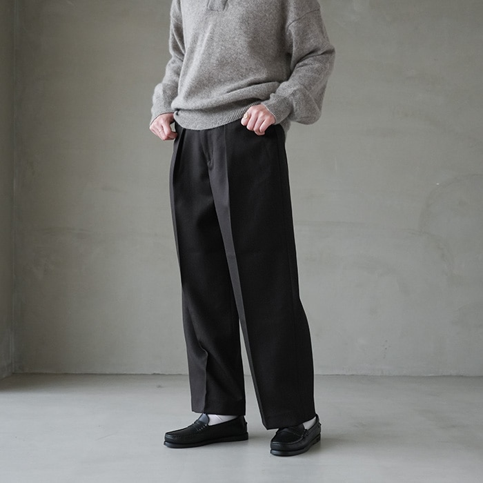 50%OFF】(fr0202-w4004) / FARAH(ファーラー) / One-tuck Wide Wool