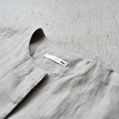 E201T034) / evam eva(エヴァムエヴァ) / nocollar jacket (ノーカラー