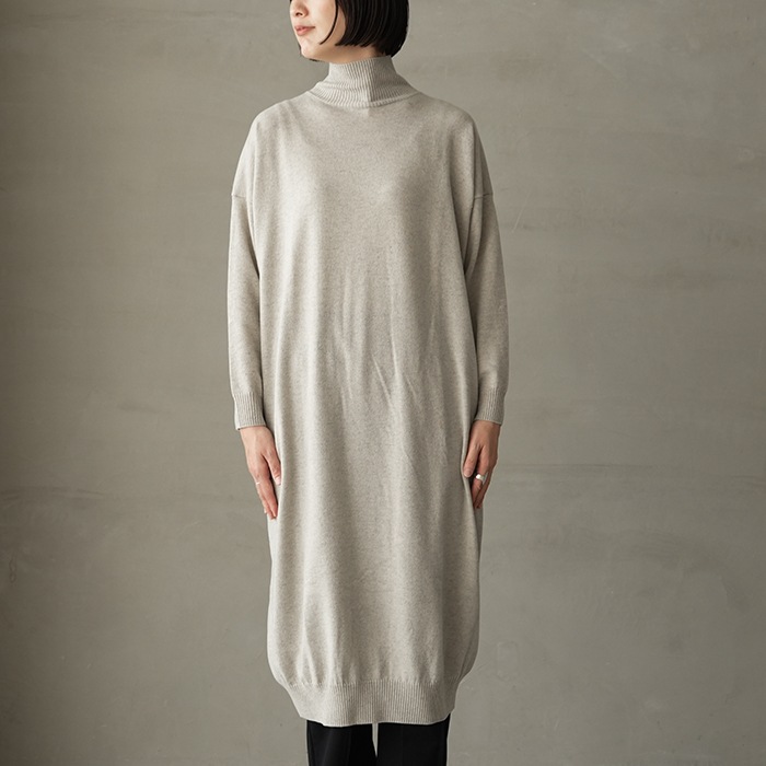【最終】evam eva 2025 コットンウールワンピース evameva (エヴァムエヴァ) cotton one piece / コットンワンピース