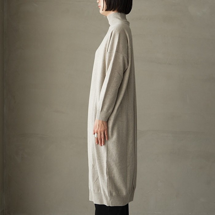 【最終】evam eva 2025 コットンウールワンピース evam eva｜wool turtleneck one-piece｜ladies',one-piece