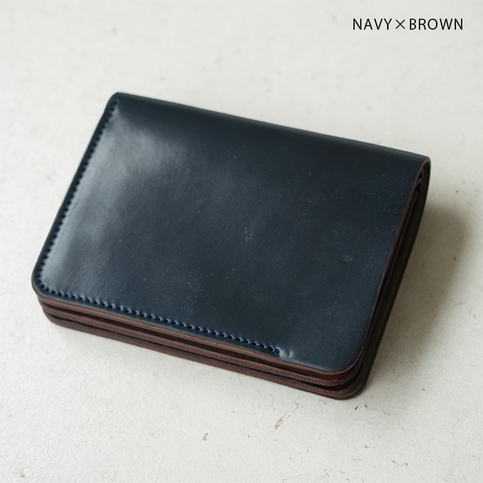 flp-30-w) / forme (フォルメ) / 〈Post wallet〉Cordovan