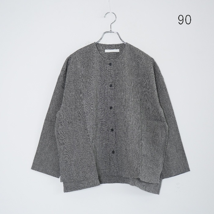 ▽(e261t075) / evam eva (エヴァムエヴァ) / linen washi no collor
