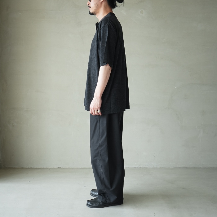 bn-26sm-074) / BATONER(バトナー) / SUMMER WOOL POLO T-SHIRT(サマー