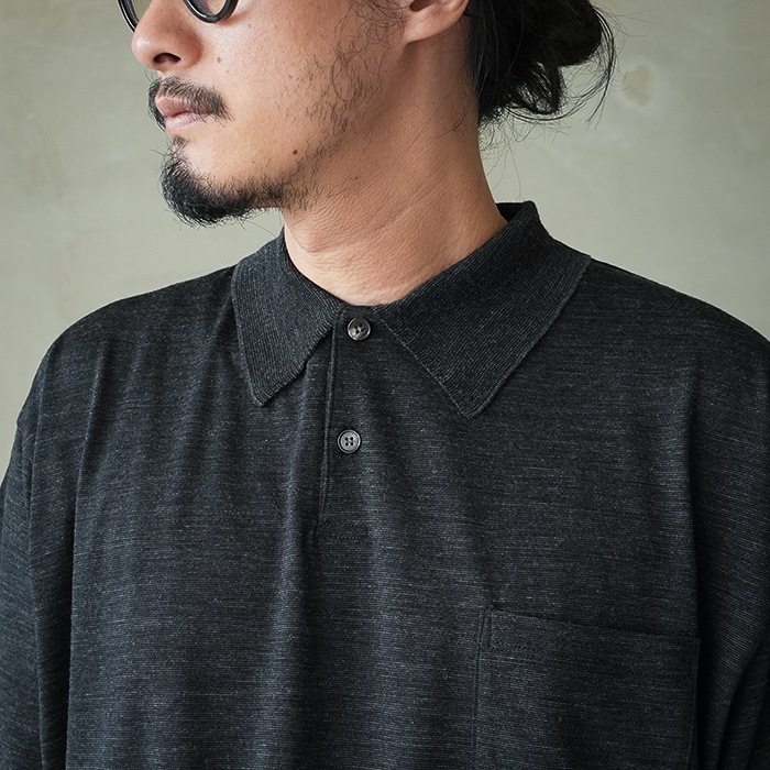 bn-26sm-074) / BATONER(バトナー) / SUMMER WOOL POLO T-SHIRT(サマー