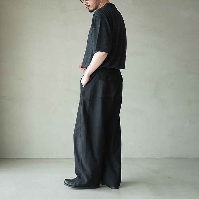 bn-26sm-074) / BATONER(バトナー) / SUMMER WOOL POLO T-SHIRT(サマー