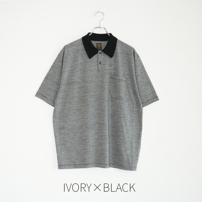 bn-26sm-074) / BATONER(バトナー) / SUMMER WOOL POLO T-SHIRT(サマー