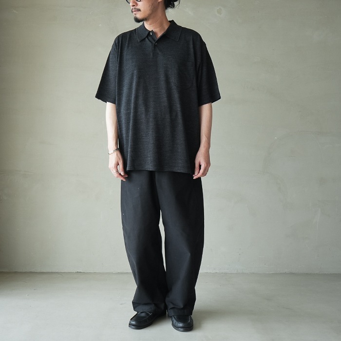bn-26sm-074) / BATONER(バトナー) / SUMMER WOOL POLO T-SHIRT(サマー