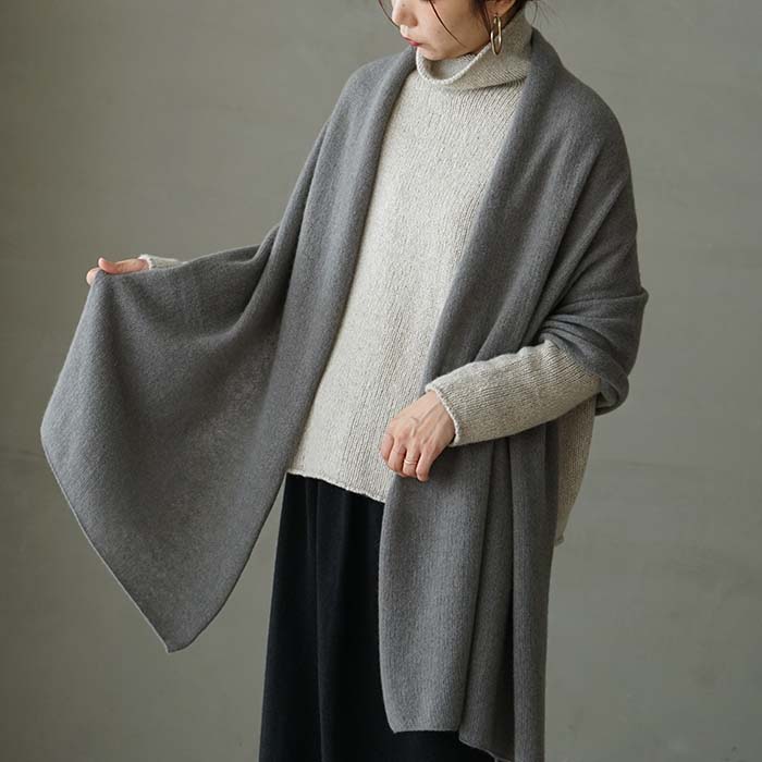 e213g135) / evam eva(エヴァムエヴァ) / cashmere stole