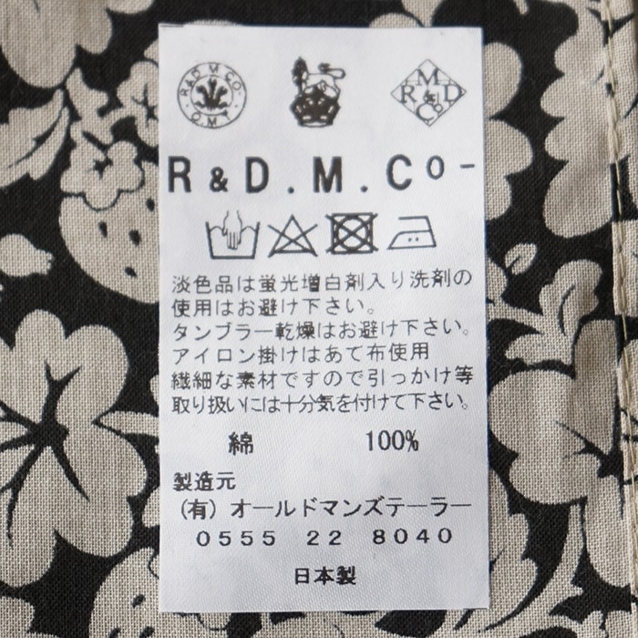 6653) / R&D.M.Co-/OLDMANS TAILOR(アールアンドディーエムコー