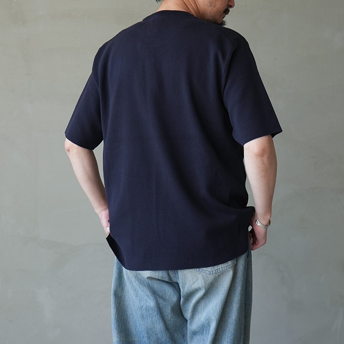 BATONER バトナー　長袖シャツ ネイビー bn-se-003) / BATONER(バトナー) / Essential 32G SMOOTH KNIT T-SHIRT
