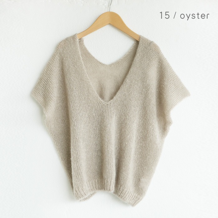 入荷now 安全 eva evam / e223k025) (エヴァムエヴァ) vest silk mohair / トップス
