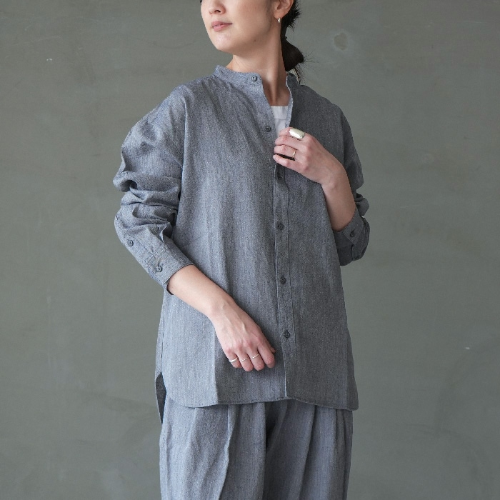 e261t078) / evam eva (エヴァムエヴァ) / linen washi band collor