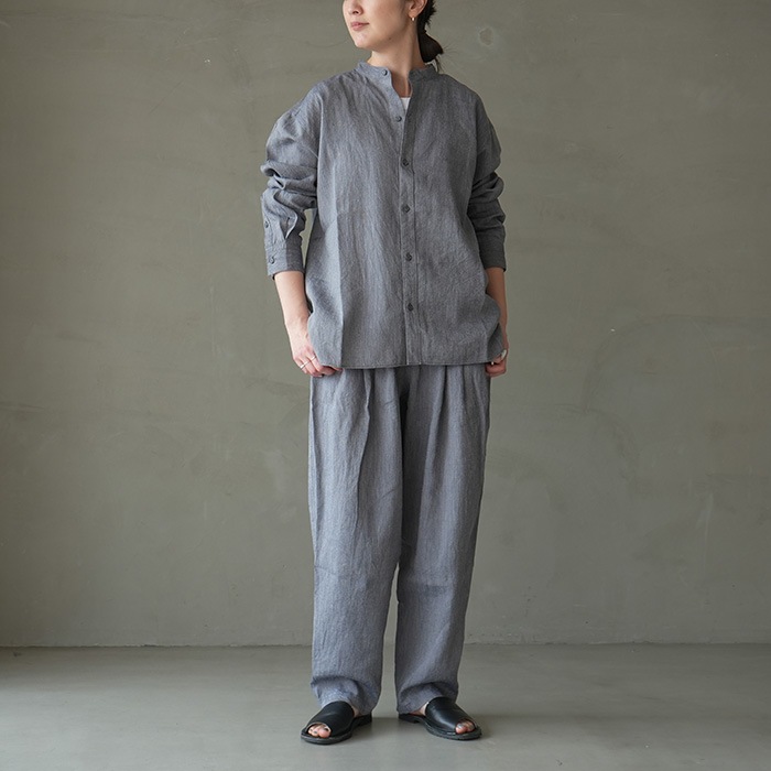 ◎(e261t078) / evam eva (エヴァムエヴァ) / linen washi band collor