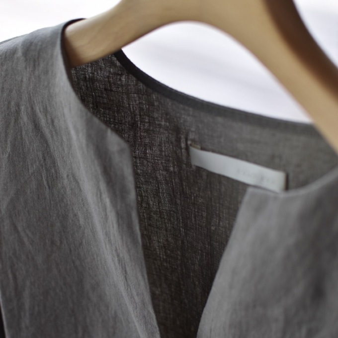 e263t008) / evam eva (エヴァムエヴァ) / water linen tunic