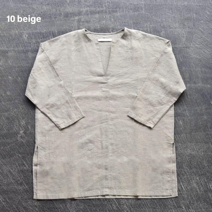e263t008) / evam eva (エヴァムエヴァ) / water linen tunic