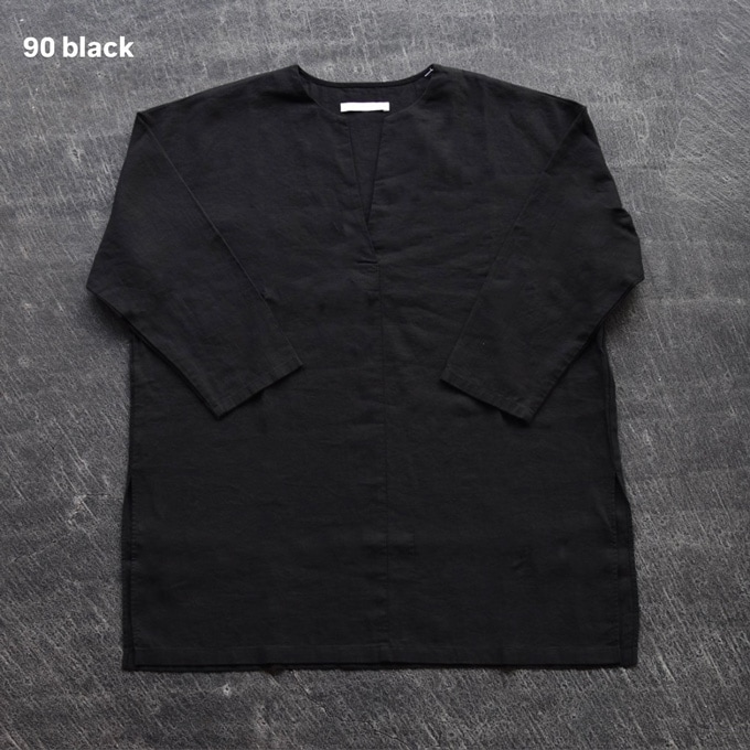 e263t008) / evam eva (エヴァムエヴァ) / water linen tunic