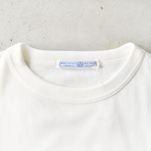 美品　yori ホワイト 襟 カットソー ドロップショルダー 3797a) / R&D.M.Co/OLDMANS TAILOR(アールアンドディーエムコー