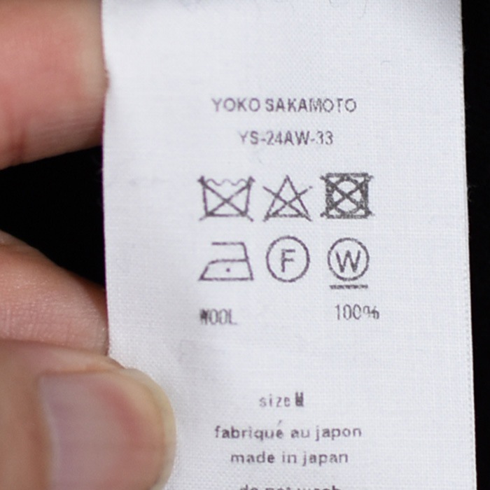 20%OFF】(ys-24aw-33) YOKOSAKAMOTO(ヨーコサカモト) / BRUSHED WOOL