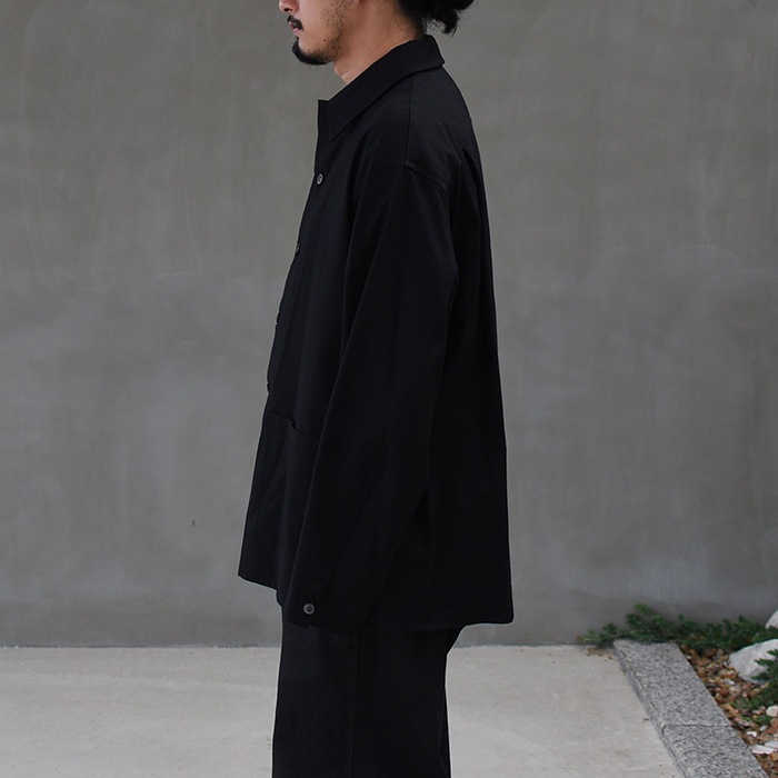 やまとさん専用 YOKO SAKAMOTO ワークジャケット フェードブラック YOKO SAKAMOTO “LEATHER WORK JACKET” – SHELTER