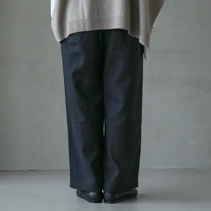 ▽（e243t189) / evam eva(エヴァムエヴァ) /wool wide pants (ウール