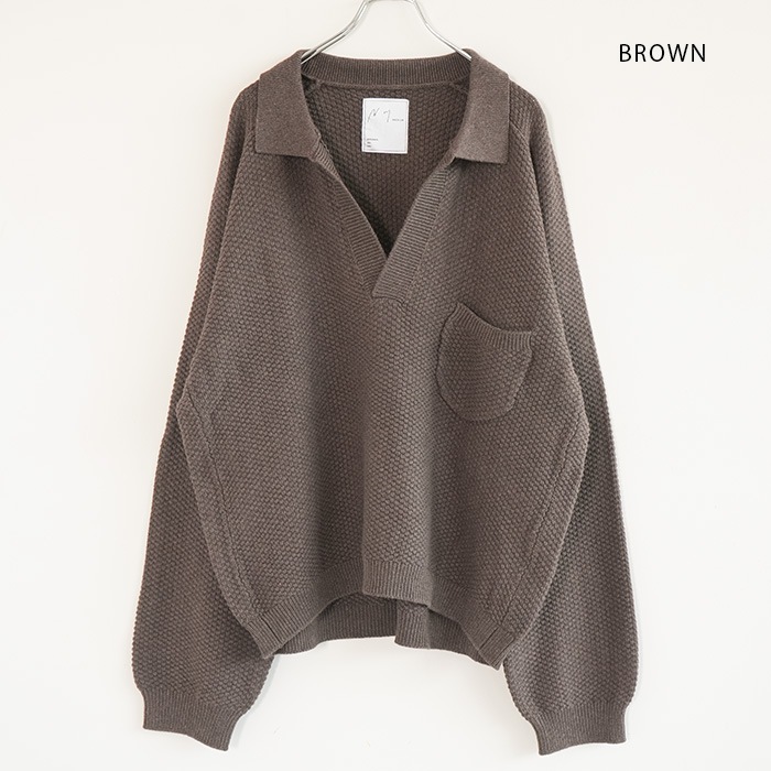 anc-kn18) / ANCELLM (アンセルム) / SKIPPER KNIT（スキッパー