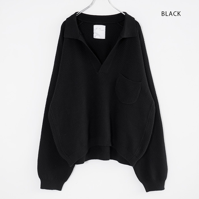 anc-kn18) / ANCELLM (アンセルム) / SKIPPER KNIT（スキッパー