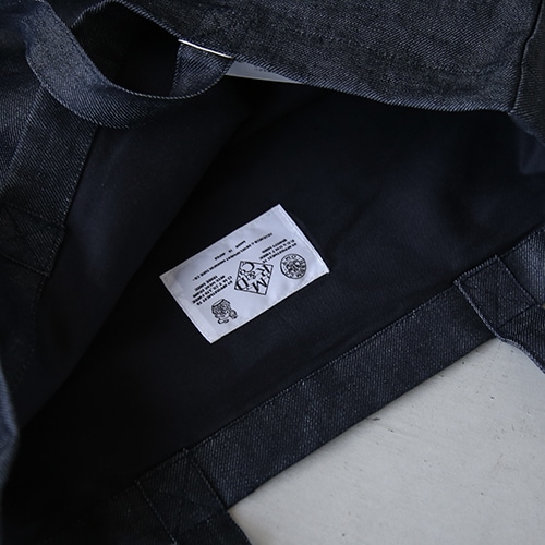 【新品】R&D.M.Co- LINEN DENIM TOTE BAG 黒 R&D.M.Co-取扱店 オールドマンズテーラー取扱店 R&D.M.Co