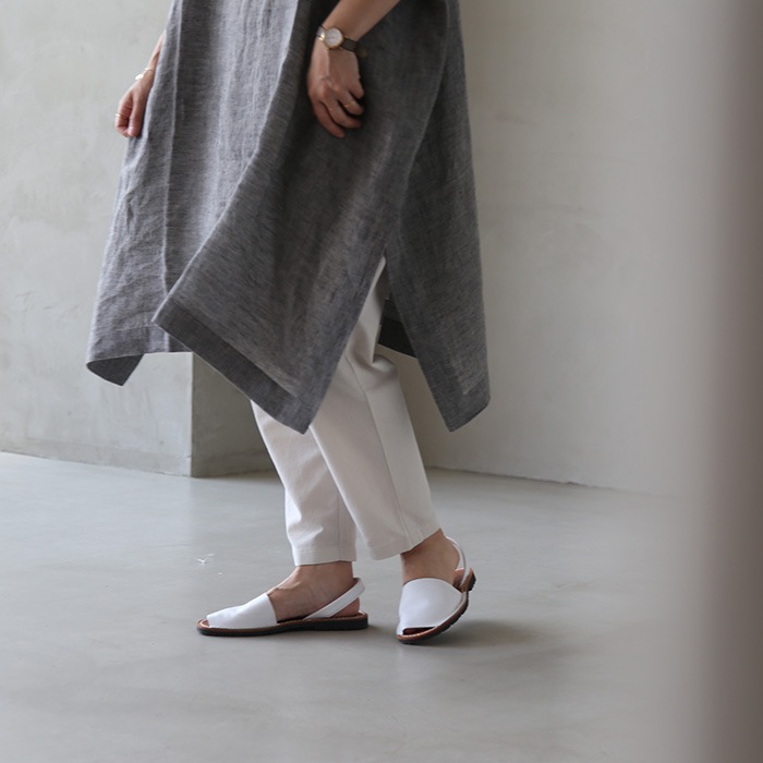 evam eva エヴァムエヴァ コットンタックパンツ cotton tuck