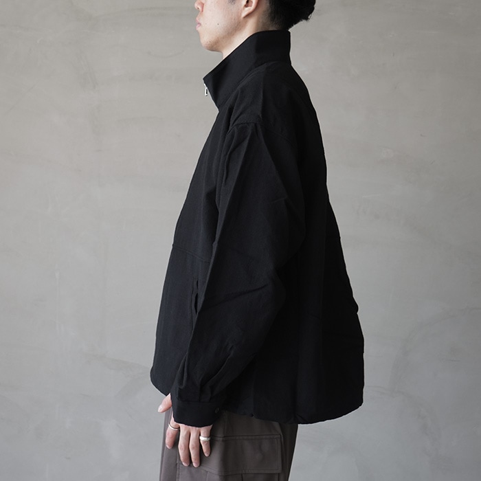 □(anc-sh72) / ANCELLM (アンセルム) / WOOL HALF ZIP PULL OVER