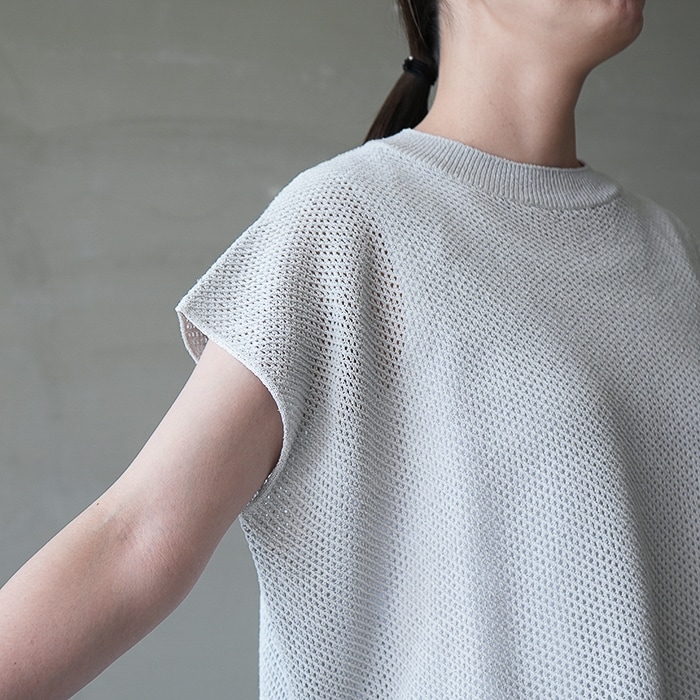 e261k185) / evam eva (エヴァムエヴァ) / dry silk vest(ドライシルク