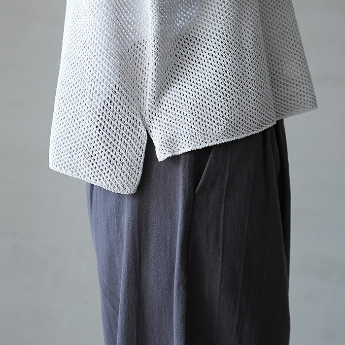 e261k185) / evam eva (エヴァムエヴァ) / dry silk vest(ドライシルク