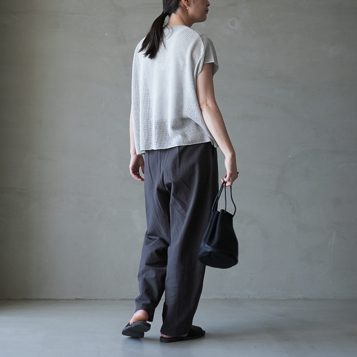 e261k185) / evam eva (エヴァムエヴァ) / dry silk vest(ドライシルク